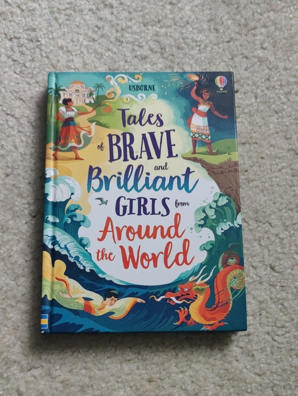 Usborne Tales of Brave & Brilliant Girls Around The WorldHardcover Book Y2K Retr